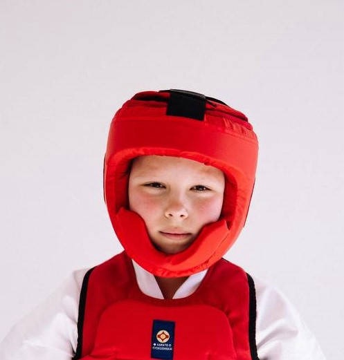 Шолом для карате ЧЕРВОНИЙ