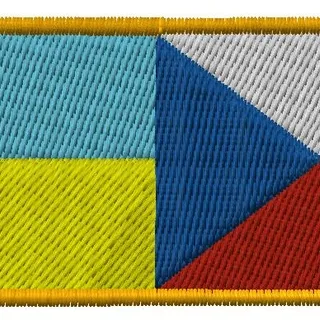 Шеврон прапору УКРАЇНИ - ЧЕХІЇ