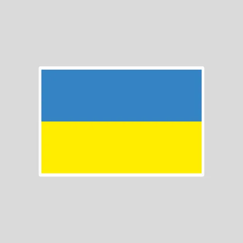 Chevron of the flag of UKRAINE